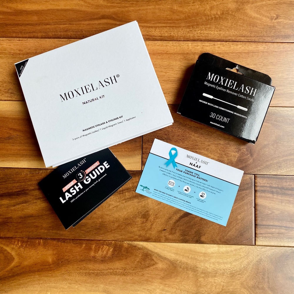 Moxielash Natural 10 Magnetic Eyelash & Eyeliner Kit NEW